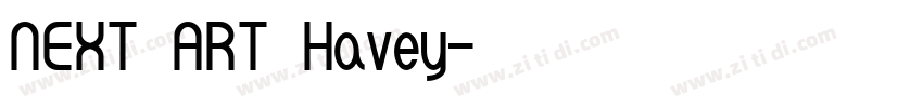 NEXT ART Havey字体转换